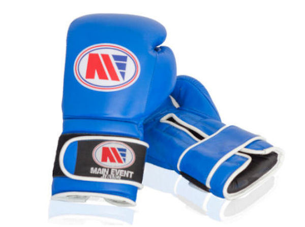 Main Event GTG 1000 Gym Leather Training Boxing Gloves Blue