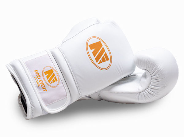 Main Event GTG 1000 Gym Leather Training Boxing Gloves White